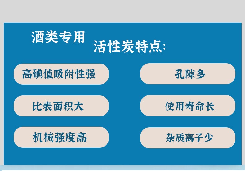 椰殼活性炭用于處理白酒工藝優(yōu)勢